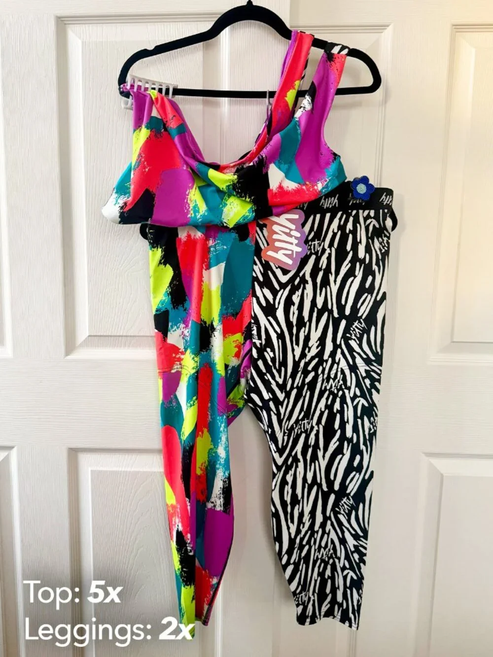 YITTY MAJOR LABEL Confetti Tank Top and Leggings - Sizes 5X and 2X